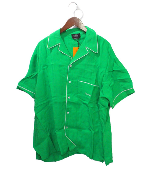 SELF MADE（セルフメイド）SELF MADE (セルフメイド) オープンカラーシャツ グリーン サイズ:Lの古着・服飾アイテム