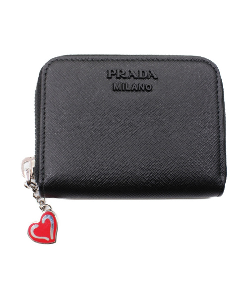 PRADA（プラダ）PRADA (プラダ) コインカードケース ブラックの古着・服飾アイテム