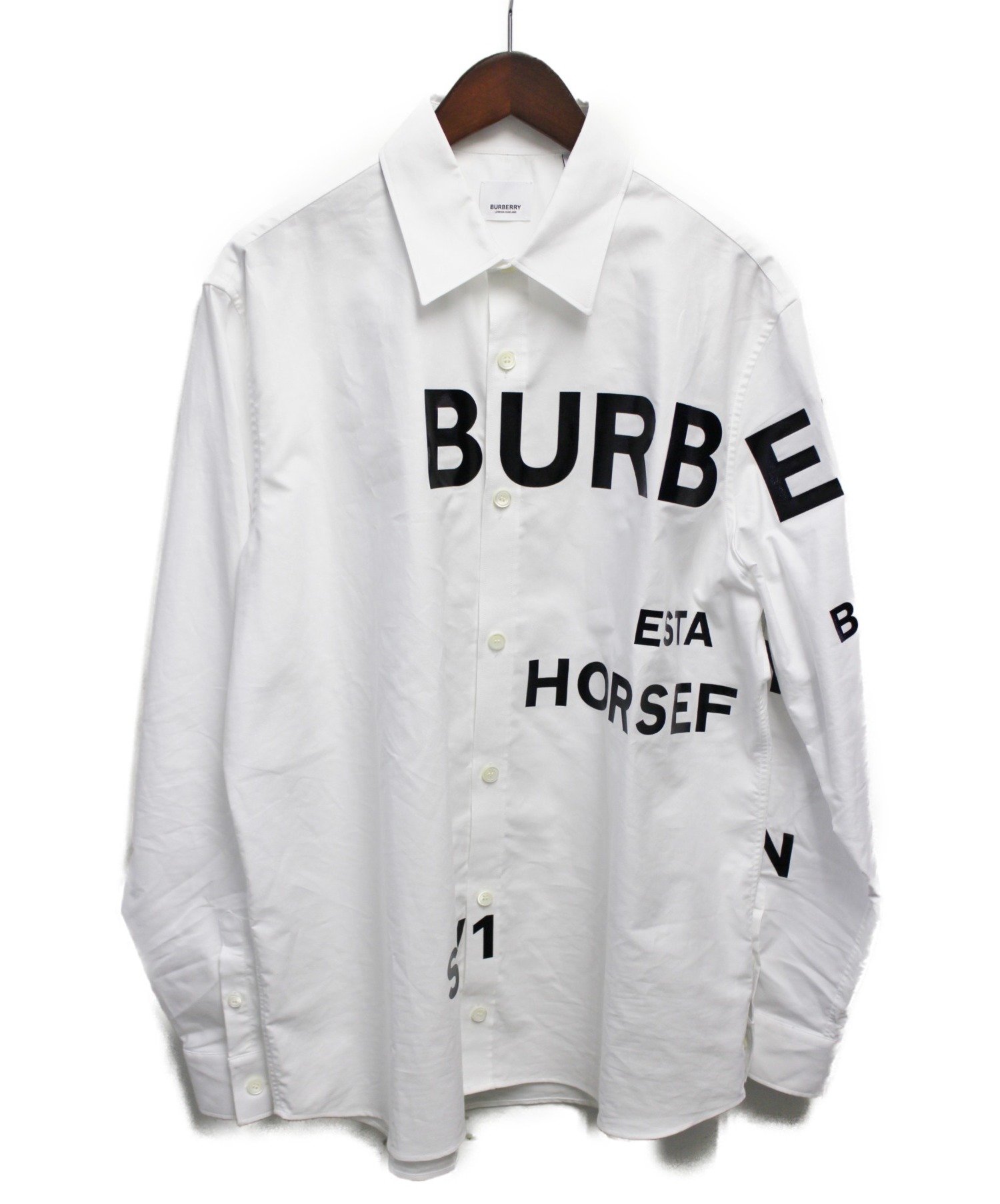 BURBERRY (バーバリー) ホースフェリーシャツ ホワイト サイズ:M