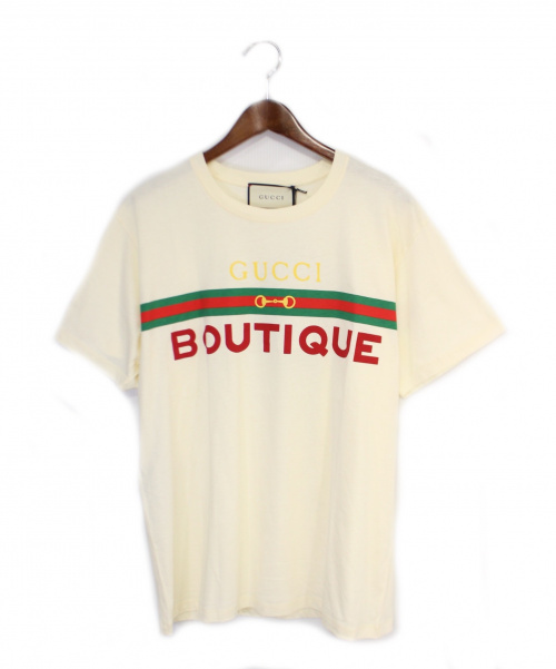 GUCCI（グッチ）GUCCI (グッチ) Tシャツ ベージュ サイズ:S 未使用品の古着・服飾アイテム
