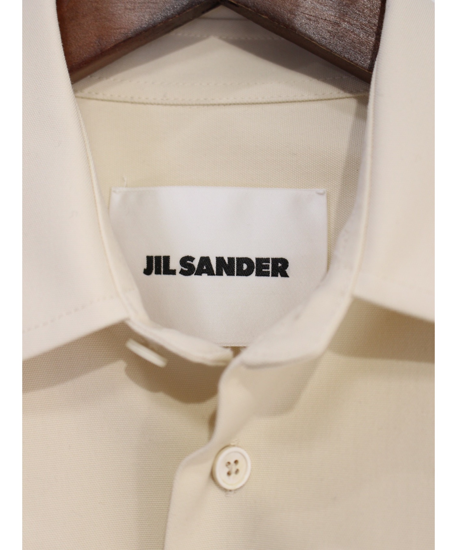 JIL SANDER (ジルサンダー) キャンバスシャツ ベージュ サイズ:SIZE 38 未使用品