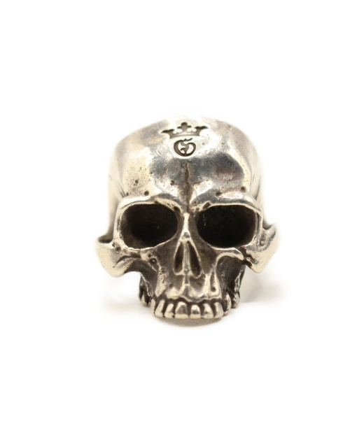 Gabor（ガボール）Gabor (ガボール) Large Skull Ring Without Jaw サイズ:約20号 SILVER925の古着・服飾アイテム