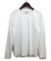 Maison Margiela（メゾンマルジェラ）の古着「エルボー刺繍長袖Tシャツ」｜ホワイト