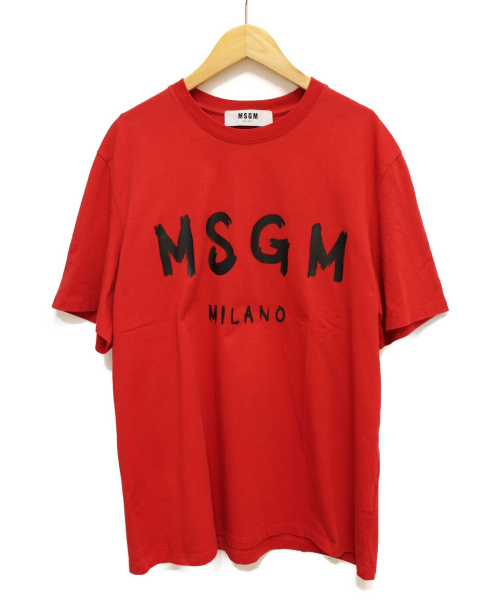 MSGM（エムエスジーエム）MSGM (エムエスジーエム) プリントTシャツ レッド サイズ:Mの古着・服飾アイテム