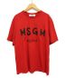 MSGM（エムエスジーエム）の古着「プリントTシャツ」｜レッド