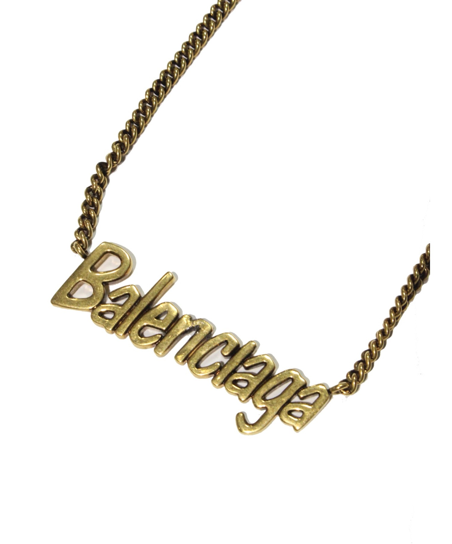 BALENCIAGA (バレンシアガ) typo necklace サイズ:-