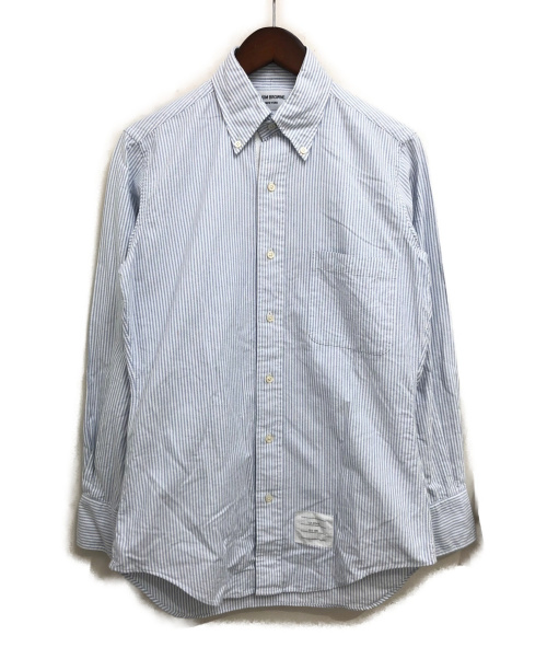 Thom Browne（トムブラウン）Thom Browne (トムブラウン) ストライプシャツ スカイブルーの古着・服飾アイテム