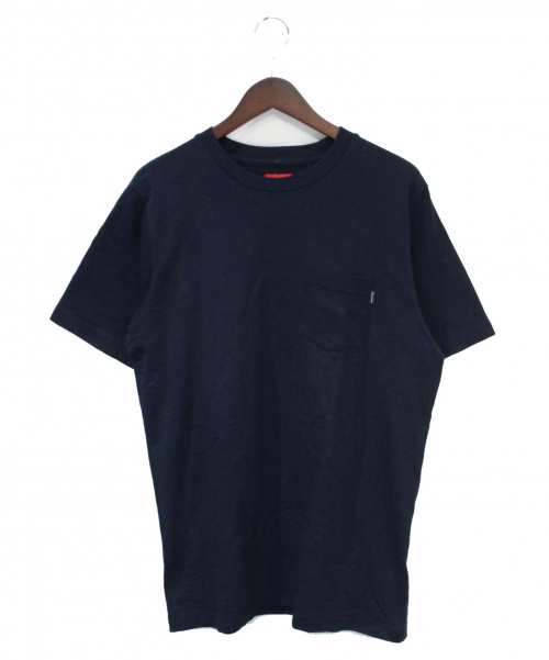 SUPREME（シュプリーム）Supreme (シュプリーム) ポケットTシャツ ネイビー サイズ:Ｍの古着・服飾アイテム