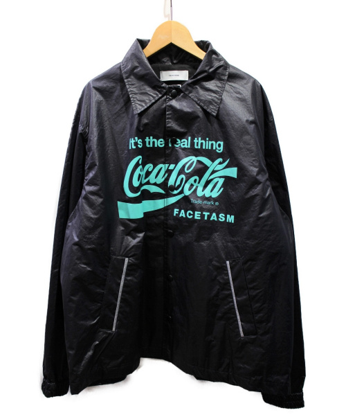 FACETASM（ファセッタズム）FACETASM (ファセッタズム) ×coca cola コーチジャケット ブラック サイズ:4の古着・服飾アイテム