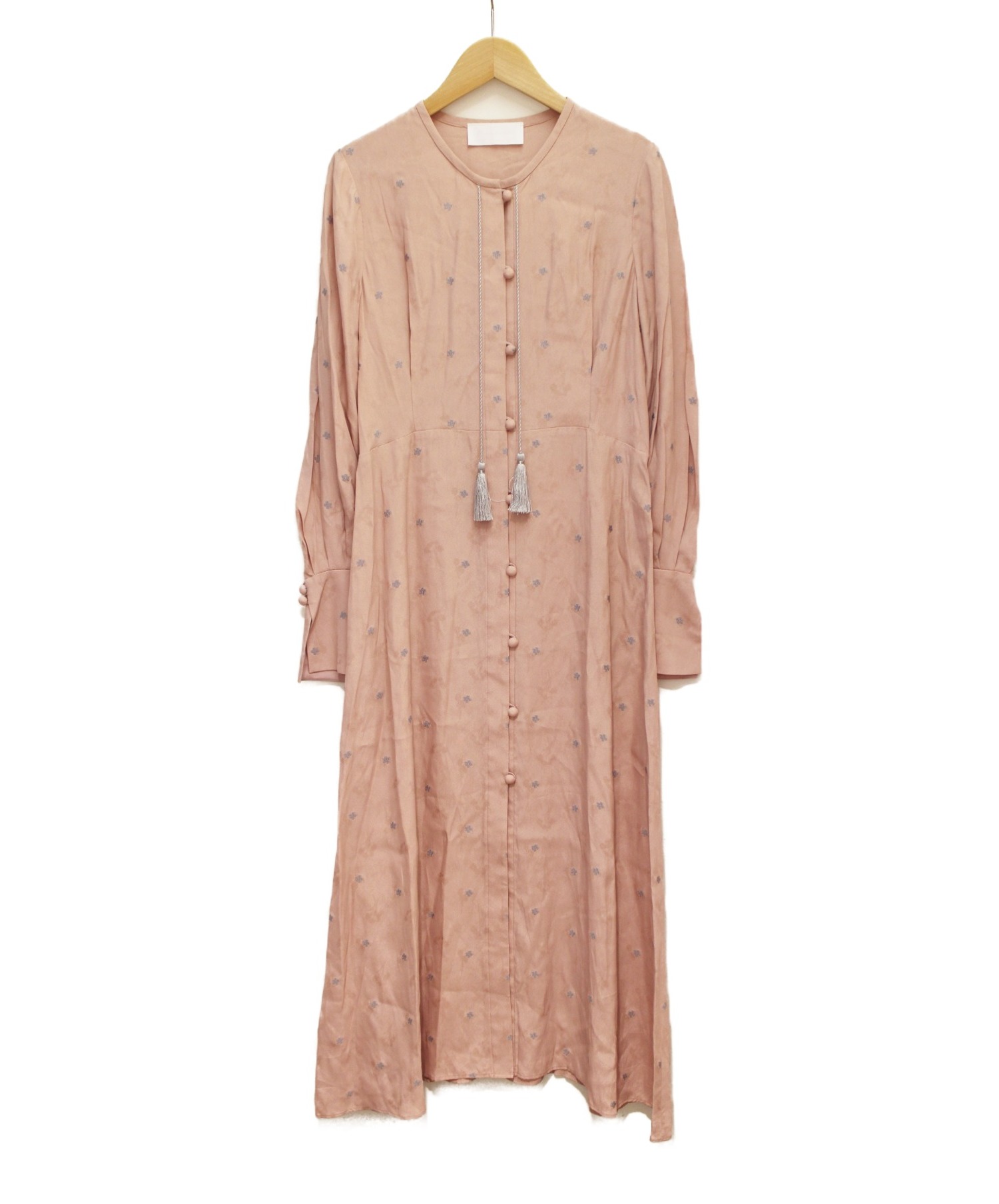 【中古・古着通販】Mame Kurogouchi (マメ クロゴウチ) 20SS Button Front Dress ピンク サイズ:2