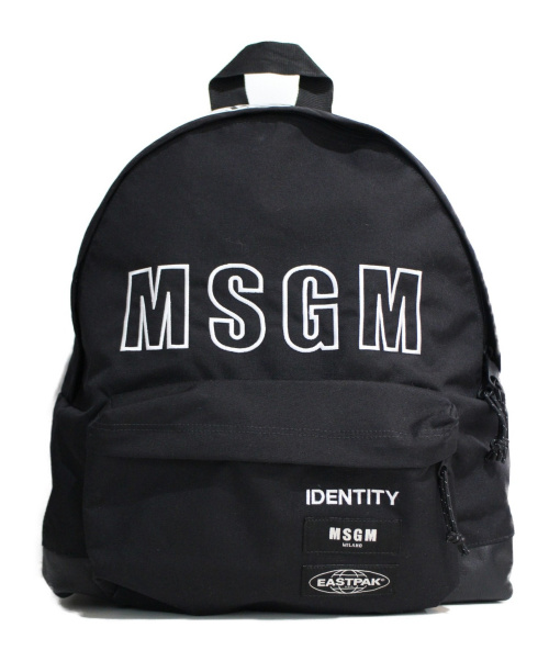 MSGM（エムエスジーエム）MSGM (エムエスジーエム) ロゴバックパック ブラック サイズ:-の古着・服飾アイテム