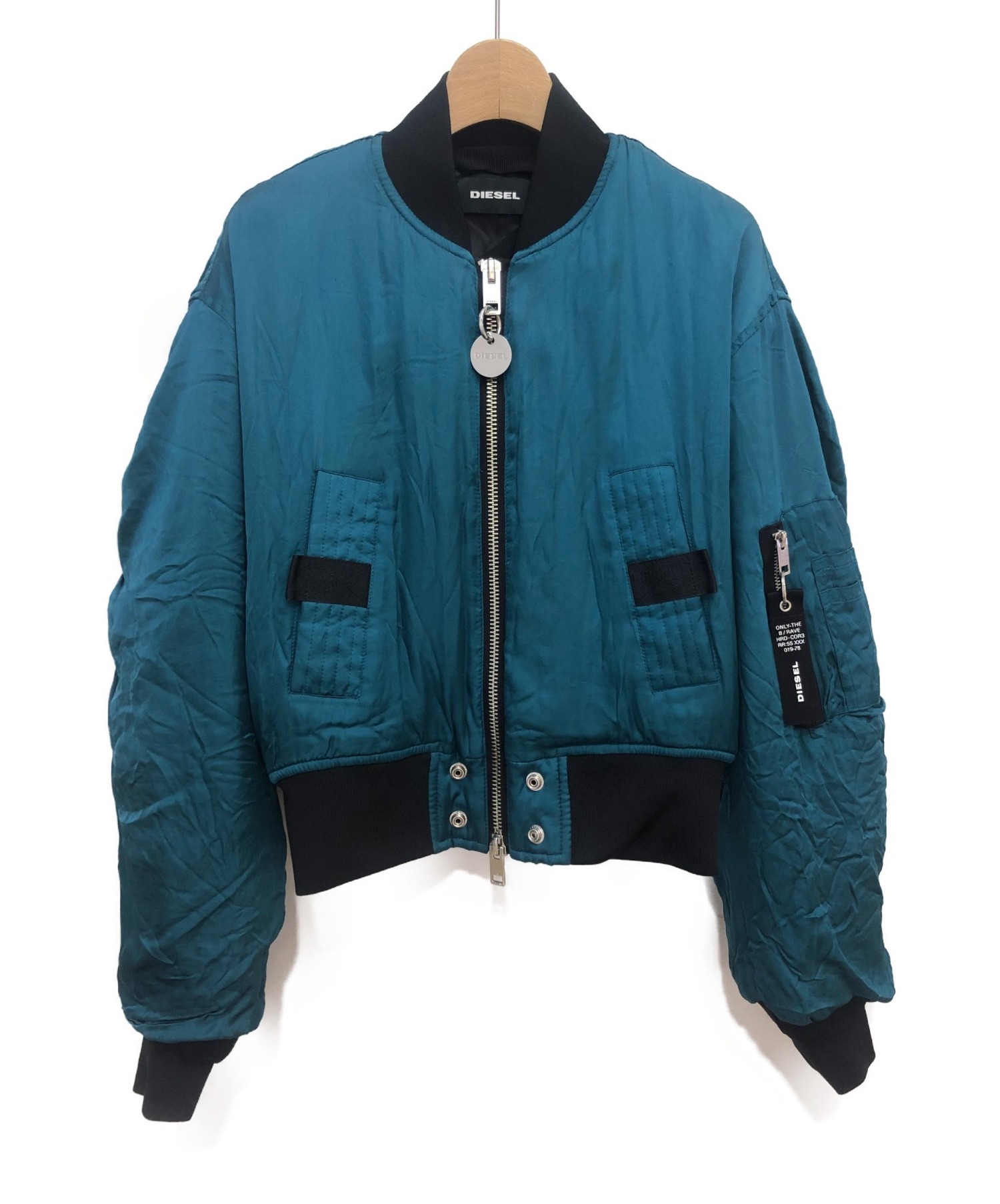 DIESEL (ディーゼル) 19AW ボンバージャケット ブルーグリーン サイズ:XS