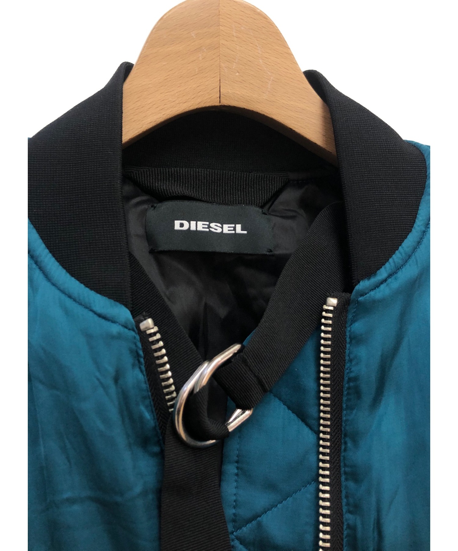DIESEL (ディーゼル) 19AW ボンバージャケット ブルーグリーン サイズ:XS