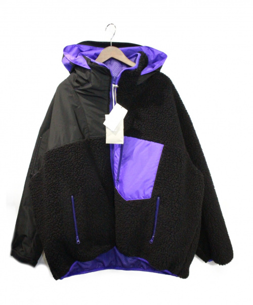 kolor/BEACON（カラービーコン）kolor/BEACON (カラービーコン) 20AW ボアジャケット ブラック×パープル サイズ:3の古着・服飾アイテム