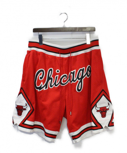 JUST★DON（ジャストドン）JUST★DON (ジャストドン) Swingman Shorts - CHI Bulls レッド サイズ:XLの古着・服飾アイテム