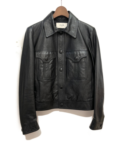 CELINE（セリーヌ）CELINE (セリーヌ) 20SS アビエータージャケット ブラック サイズ:46の古着・服飾アイテム