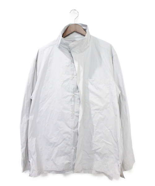 KOLOR（カラー）KOLOR (カラー) 19AW フォールドカラーシャツ グレー サイズ:3の古着・服飾アイテム