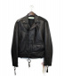 OFFWHITE (オフホワイト) レザーライダースジャケット ブラック サイズ:XS：79800円