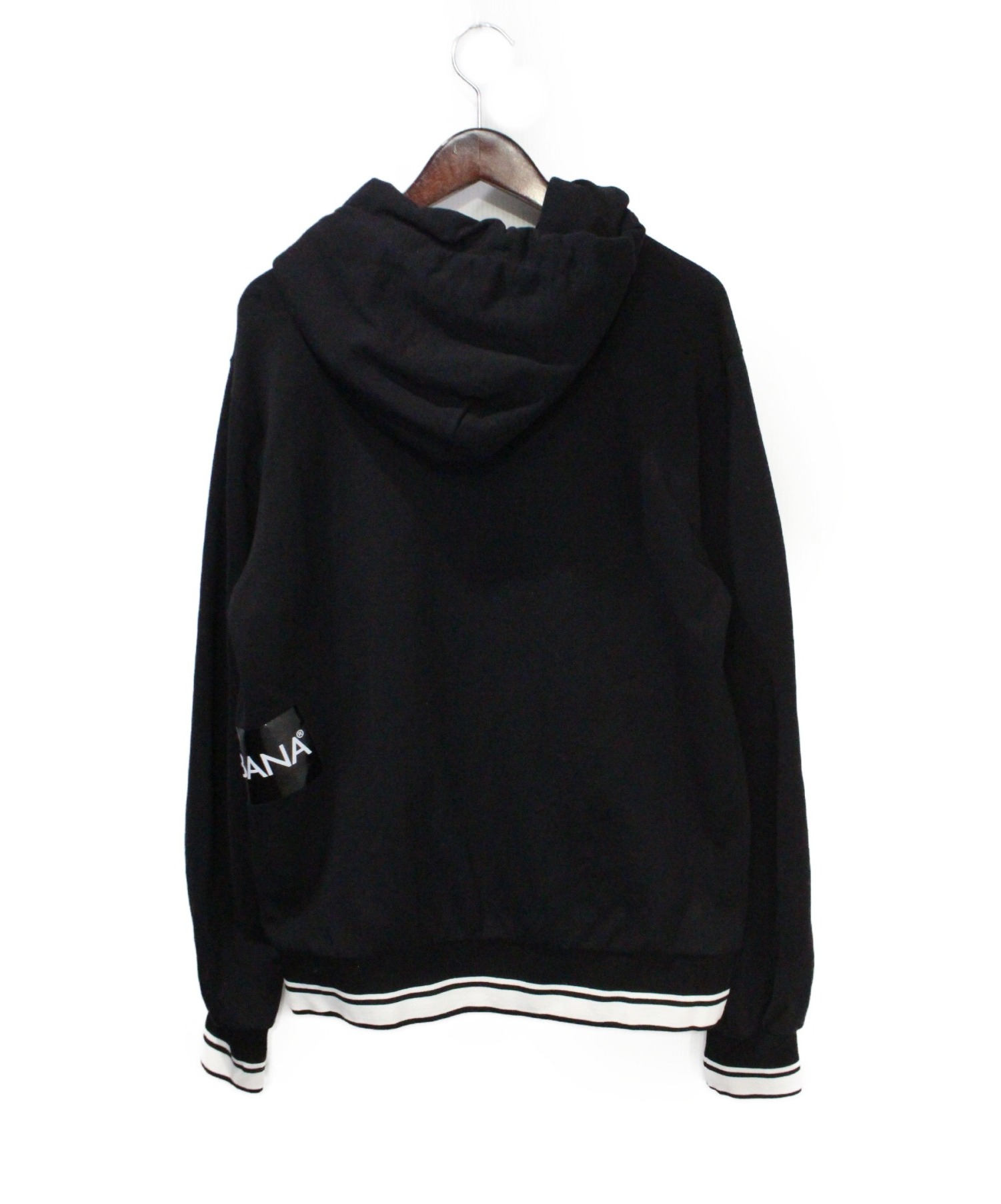 DOLCE & GABBANA (ドルチェ＆ガッバーナ) Embroidered Hooded Sweatshirt ブラック サイズ:50