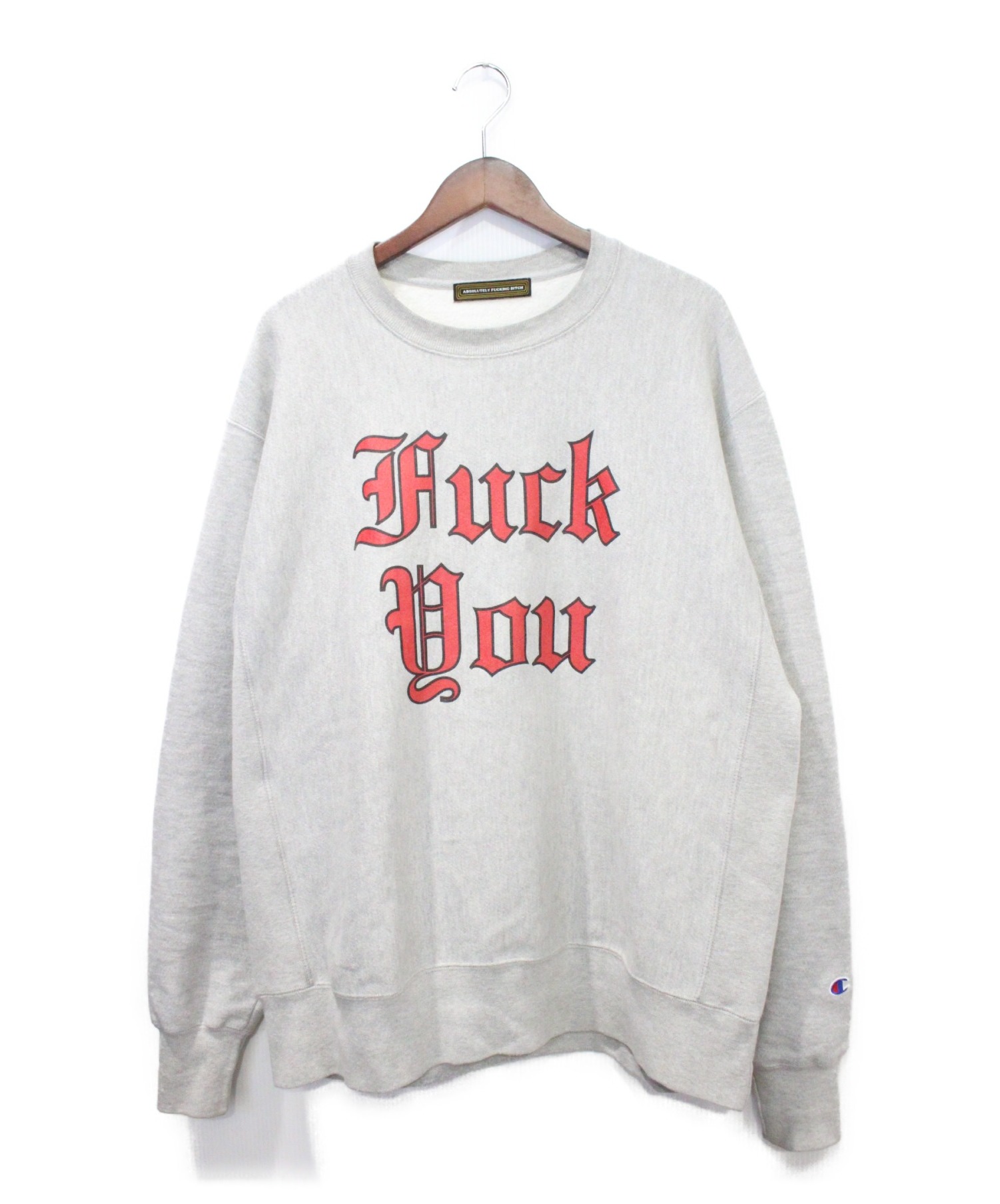 中古 古着通販 Absolute Fucking Bitch アブソリュートリ ファッキン ビッチ スウェット グレー サイズ L ブランド 古着通販 トレファク公式 Trefac Fashion