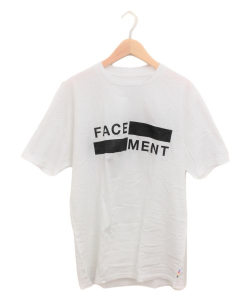 FACETASM（ファセッタズム）FACETASM (ファセッタズム) ×FRAGMENT FACE/MENT TEE 02 ホワイト サイズ:Mの古着・服飾アイテム