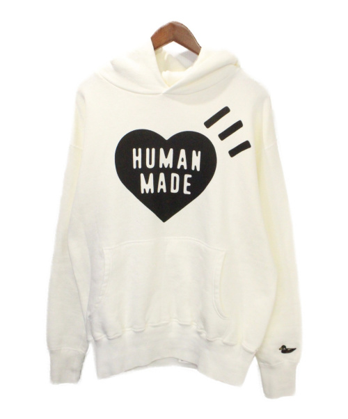 HUMAN MADE（ヒューマンメイド）HUMAN MADE (ヒューマンメイド) パーカー ホワイト サイズ:Mの古着・服飾アイテム
