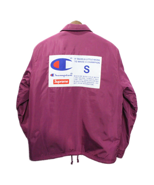 SUPREME（シュプリーム）SUPREME (シュプリーム) 18AW Label Coaches Jacket エンジ サイズ:Sの古着・服飾アイテム
