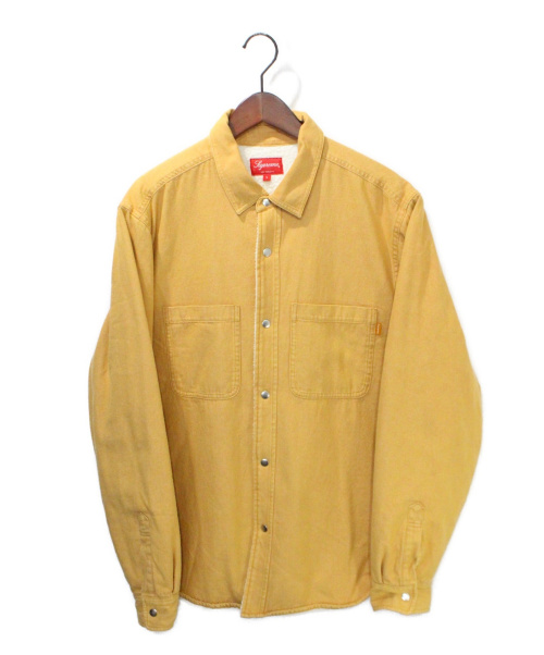 SUPREME（シュプリーム）SUPREME (シュプリーム) 18AW Sherpa Lined Denim Shirt ベージュ サイズ:Ｌの古着・服飾アイテム