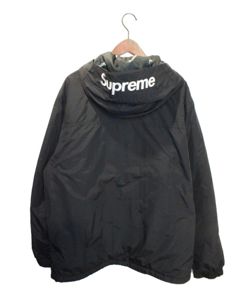 SUPREME（シュプリーム）SUPREME (シュプリーム) Hooded Logo Half Zip Pullover ブラック サイズ:XLの古着・服飾アイテム
