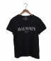 BALMAIN（バルマン）の古着「Metallic Logo T-shirt」｜ブラック