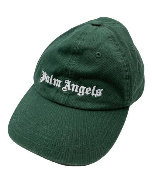 Palm Angels（パーム エンジェルス）Palm Angels (パームエンジェルス) CLASSIC LOGO CAP グリーン サイズ:Sの古着・服飾アイテム