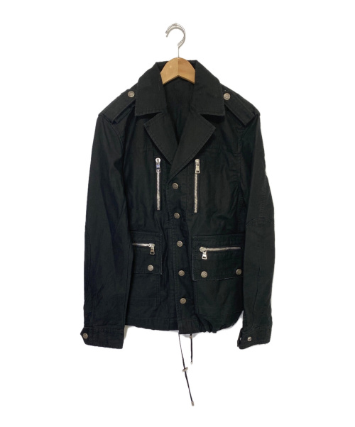 BALMAIN（バルマン）BALMAIN (バルマン) ミリタリージャケット ブラック サイズ:48の古着・服飾アイテム