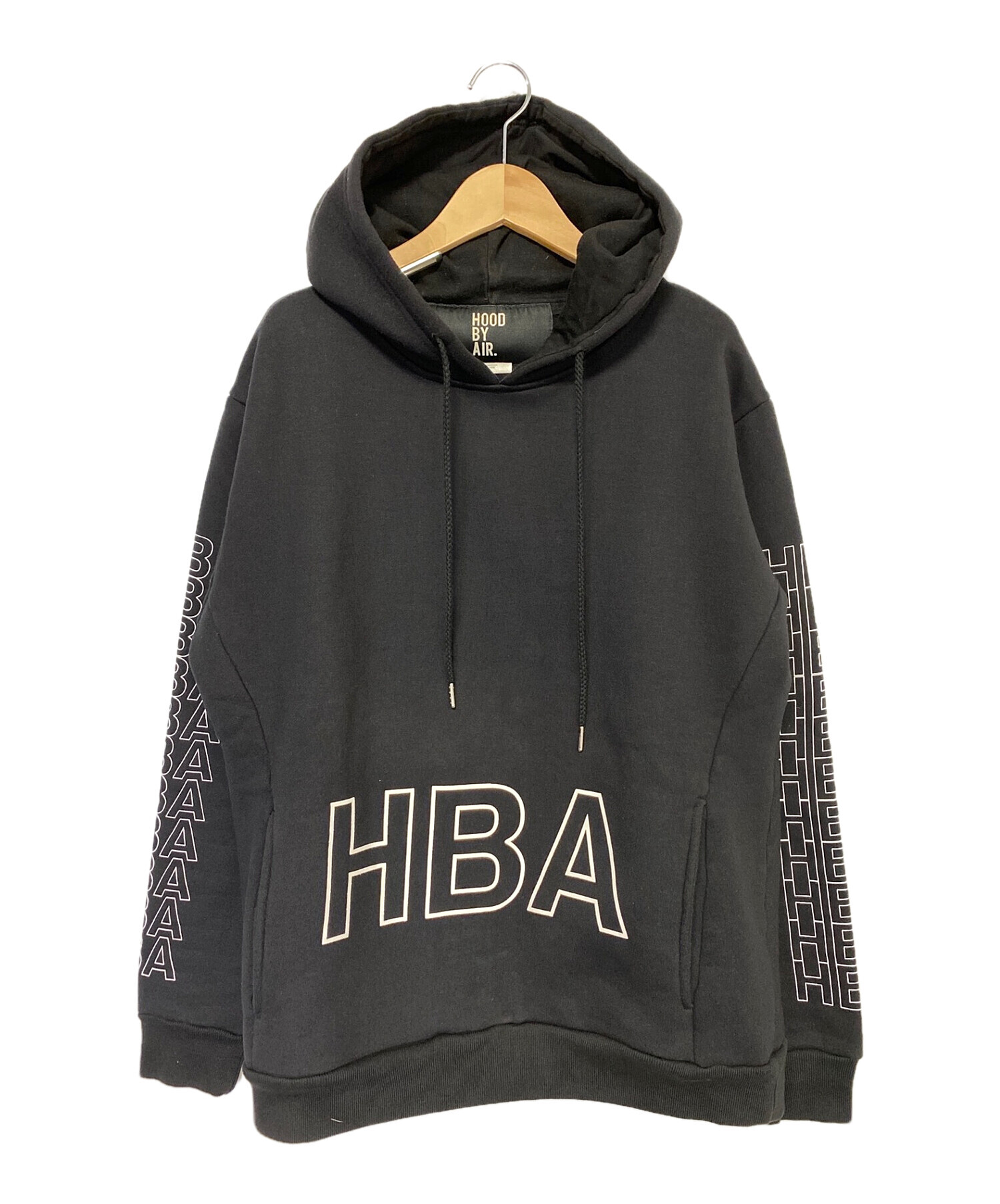 中古 古着通販 Hood By Air フッドバイエアー Hba ロゴ パーカー ブラック サイズ ｍ ブランド 古着通販 トレファク公式 Trefac Fashion