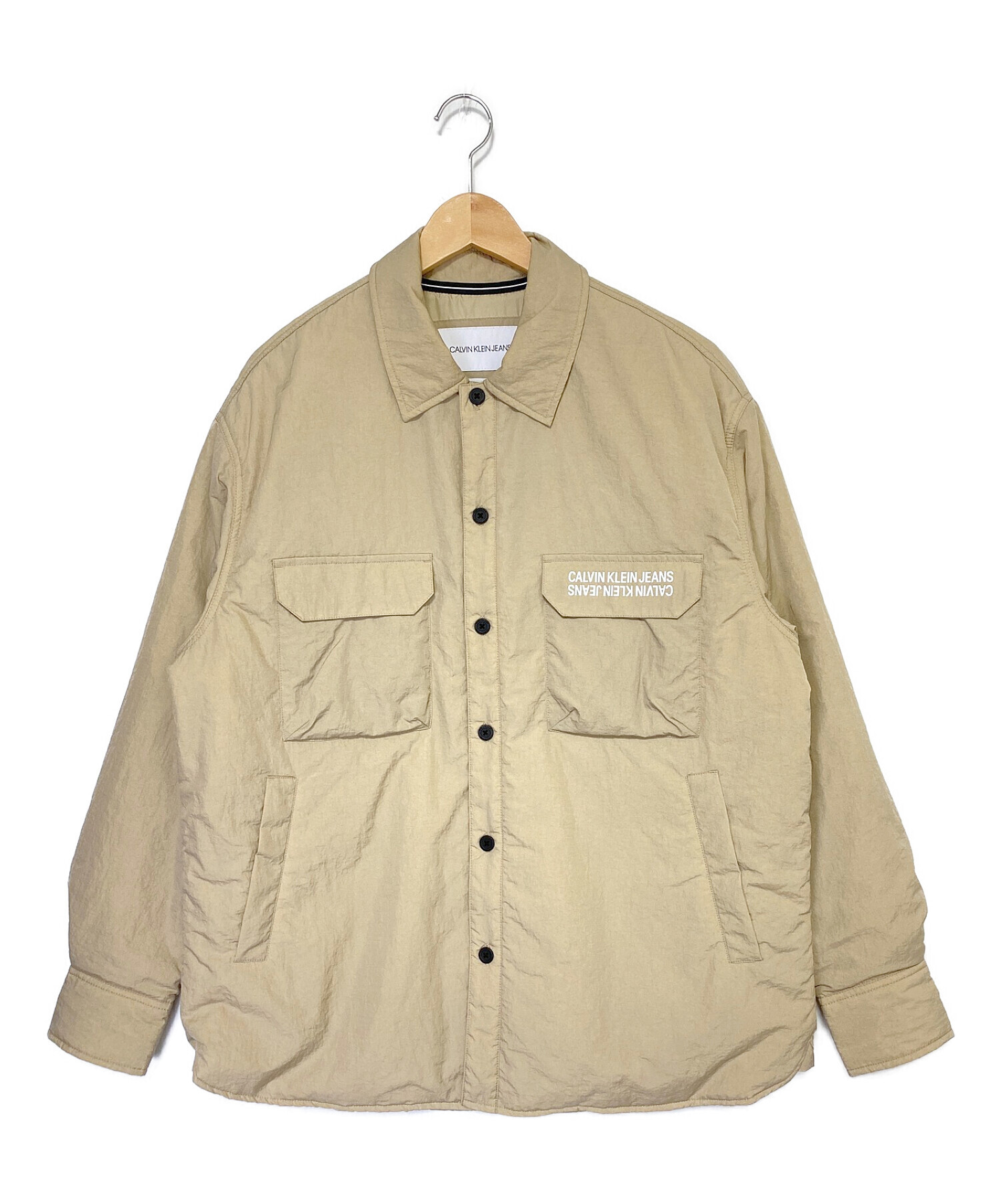 中古 古着通販 Calvin Klein Jeans カルバンクラインジーンズ シャツジャケット ベージュ サイズ ｍ ブランド 古着通販 トレファク公式 Trefac Fashion