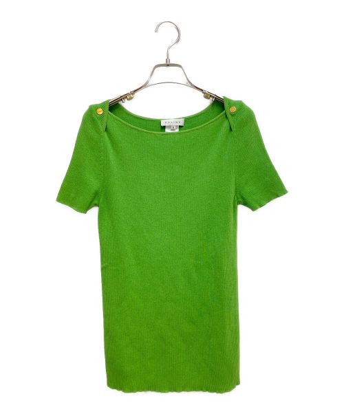 CELINE（セリーヌ）CELINE (セリーヌ) ニットTシャツ グリーン サイズ:Sの古着・服飾アイテム