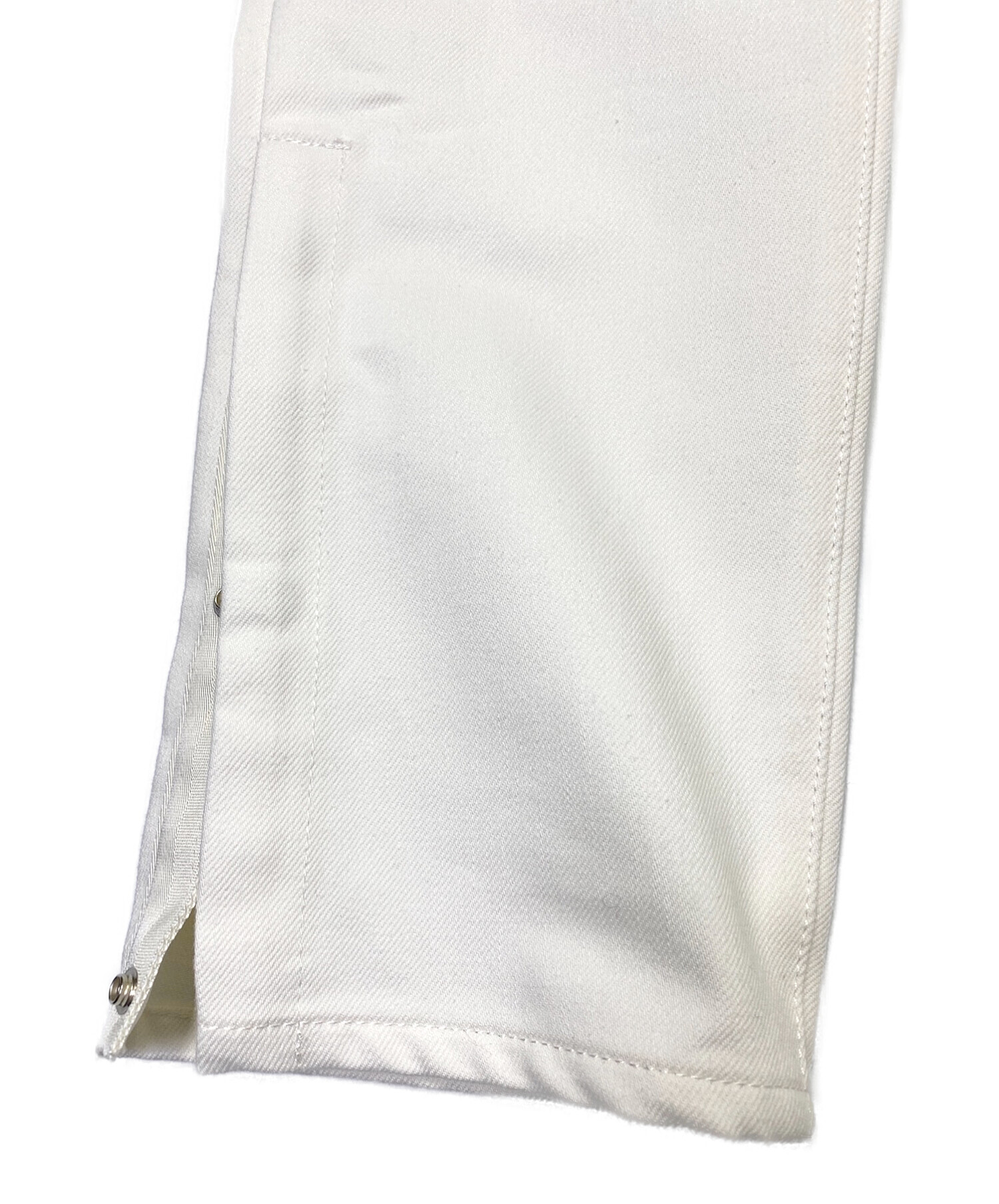 DIOR×sacai (ディオール×サカイ) Slim Fit Jeans (New Regular) Cotton Denim ホワイト  サイズ:SIZE 33