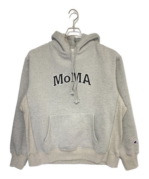 MoMA（モマ）MoMA (モマ) CHAMPION HOODIE グレー サイズ:XLの古着・服飾アイテム