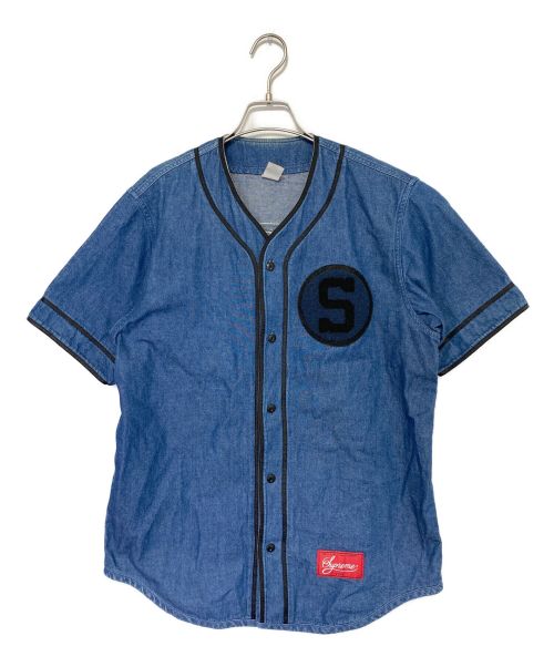 SUPREME（シュプリーム）SUPREME (シュプリーム) 13AW Denim baseball shirt インディゴ サイズ:Ｍの古着・服飾アイテム