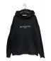 GIVENCHY（ジバンシィ）の古着「iridescent logo print hoodie」｜ブラック
