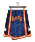 A BATHING APE（エイプ）の古着「COLOR CAMO WIDE BASKETBALL SHORTS」｜ブルー