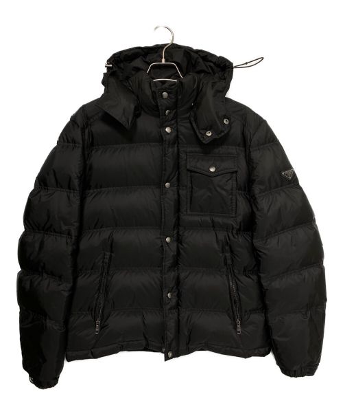 PRADA（プラダ）PRADA (プラダ) プレート ダウンジャケット ブラック サイズ:52の古着・服飾アイテム