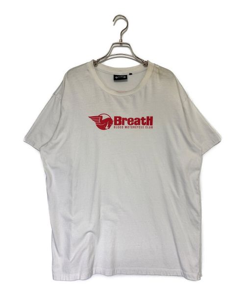 BREATH（ブレス）BREATH (ブレス) Tシャツ ホワイト×レッド サイズ:Lの古着・服飾アイテム