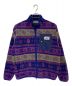 A BATHING APE（エイプ）の古着「SNOW PATTERN RELAXED FIT ZIP FLEECE」｜パープル×カーキ