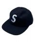 SUPREME（シュプリーム）の古着「Wool S Logo 6-Panel Cap」｜ブラック