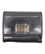 Christian Dior）の古着「3つ折り財布」｜グレー