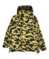 A BATHING APE（ア ベイシング エイプ）の古着「1ST CAMO SHARK SNOWBOARD DOWN JACKET」｜イエロー