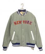 KITH（）の古着「New York Mets Wool Bomber Jacket」｜グレー