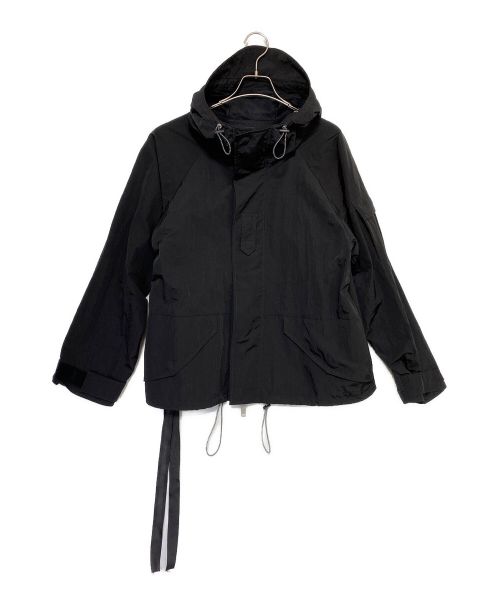 UNRAVEL PROJECT（アンレーベル プロジェクト）UNRAVEL PROJECT (アンレーベル プロジェクト) Concealed-fastening hooded jacket ブラック サイズ:Sの古着・服飾アイテム