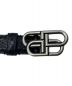 BALENCIAGA (バレンシアガ) BB Logo Buckle Belt ブラック サイズ:-：27800円