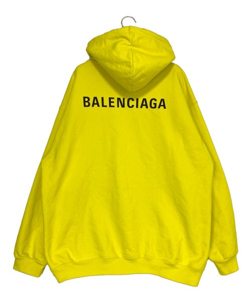 BALENCIAGA（バレンシアガ）BALENCIAGA (バレンシアガ) Medium Fit Hoodie イエロー サイズ:XXLの古着・服飾アイテム